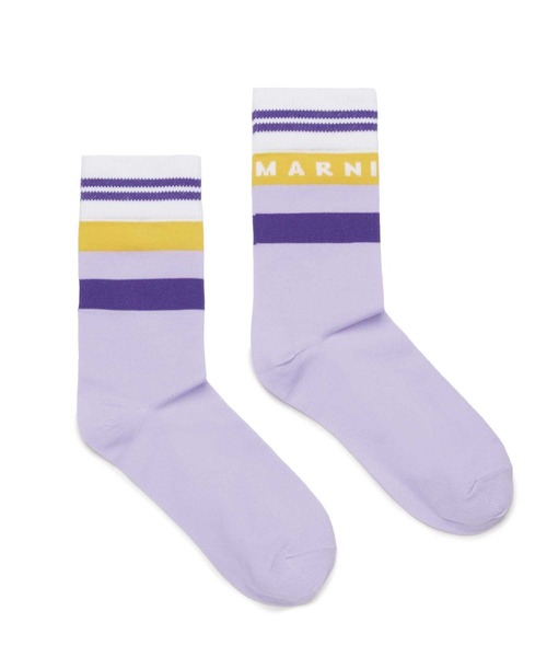 MARNI（マルニ） 靴下 入学式 Kids ＆ Junior ラインロゴソックス