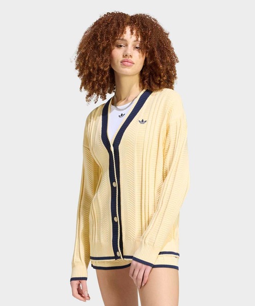 Cable Knit Cardigan／ケーブルニットカーディガン adidas（アディダス） カーディガン CABLE KNIT CARDIGAN / アディダス