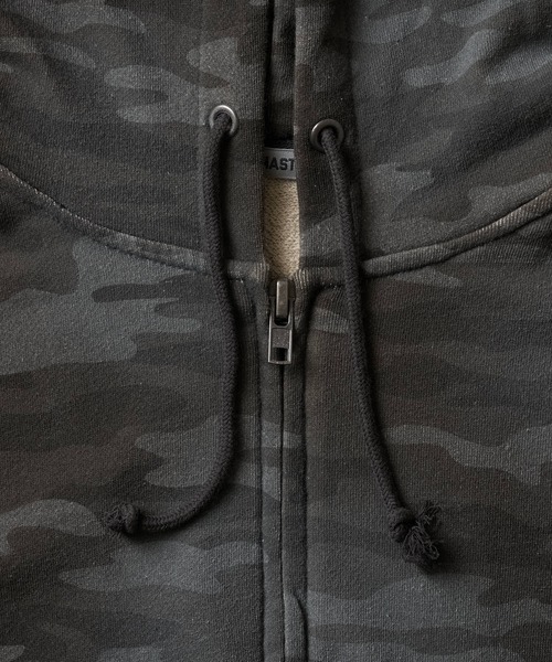 ADAMASTE パーカー Double Zip-Up Short Hoodie Camo - 迷彩ダブル