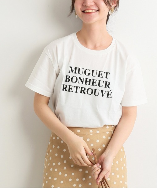 tシャツ Tシャツ fleursロゴTシャツMuguet◆ | SLOBE IENA