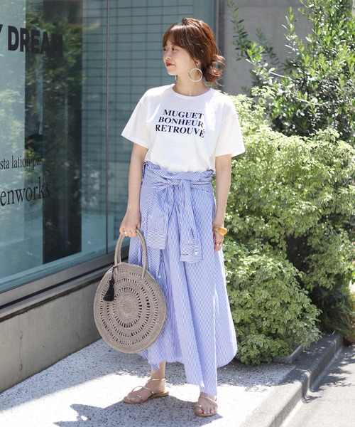 tシャツ Tシャツ fleursロゴTシャツMuguet◆ | SLOBE IENA | 03