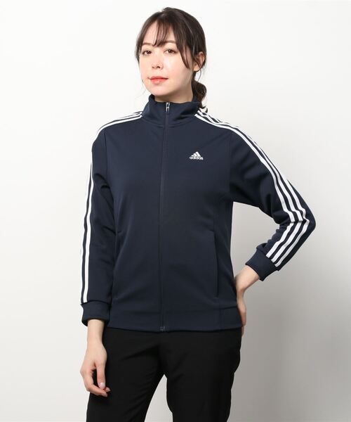 アウター アディダス adidas スリーストライプス ダブルニット トラックトップ