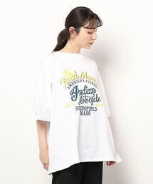 インディアンズ 刺繍Tシャツ ホワイト INDIAN MOTOCYCLE（インディアンモトサイクル） tシャツ INDIAN