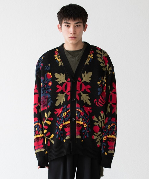 DISCOVERED カーディガン DISCOVERED ディスカバード / DAMAGE COTTON KNIT CARDIGAN
