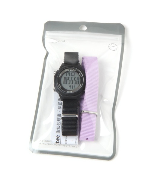 niko and…（ニコアンド） チェンジベルトデジタルウォッチ : ZOZOTOWN