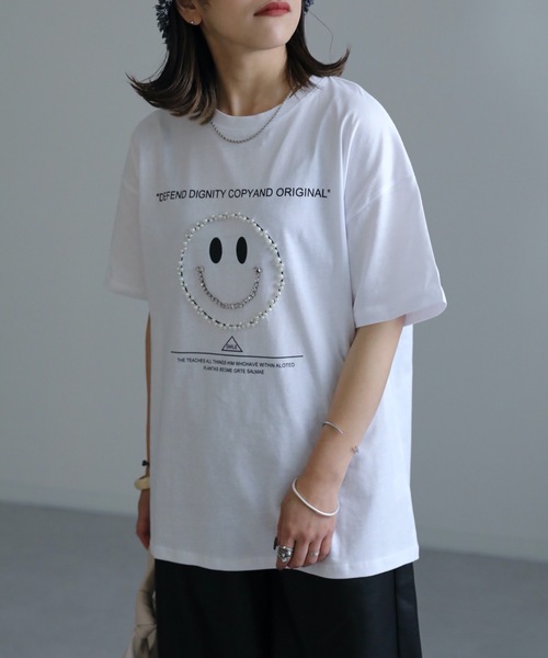 tシャツ Heart Bubble Tシャツ レディース ZOZO限定】ハート刺繍Tシャツ（UVカット、接触冷感）（Tシャツ