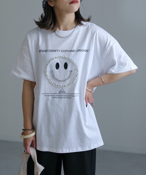 ap retro tシャツ ニコちゃんパールTEE レディース : ZOZOTOWN Yahoo