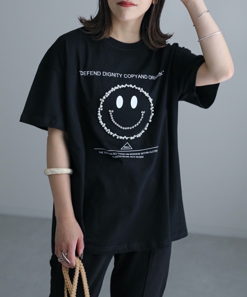 【ニコ☺︎売り切りたい 】Tシャツ「CAMPING GIRL TEE」 ap retro tシャツ ニコちゃんパールTEE レディース : ZOZOTOWN Yahoo