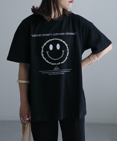 ap retro tシャツ ニコちゃんパールTEE レディース : ZOZOTOWN Yahoo