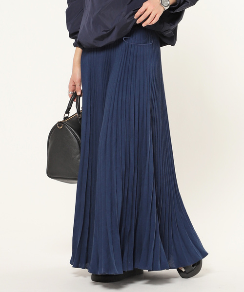 アパルトモン ドゥーズィエムクラス フレアスカート ニット ロング 034 茶