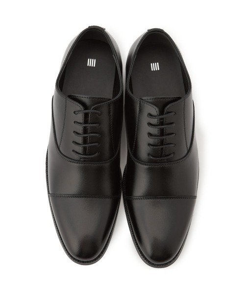 黒 レザー ドレスシューズ ストレートチップ SUIT SELECT ビジネスシューズ ストレートチップドレスシューズ