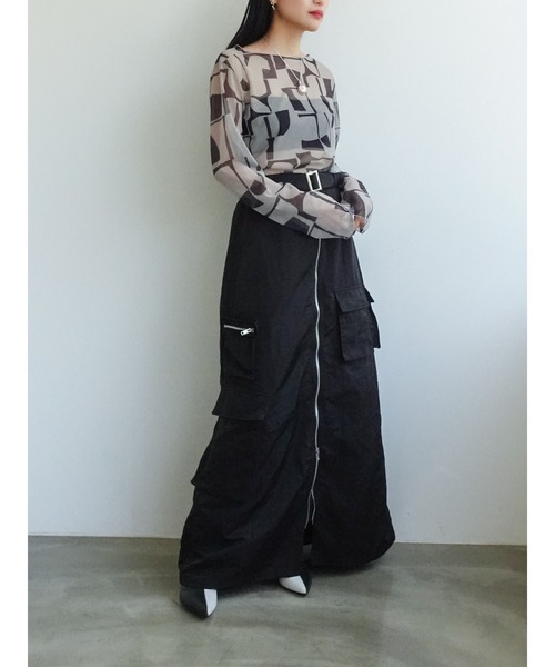 sahara スカート Multiway Zip Cargo Skirt/マルチウェイジップ