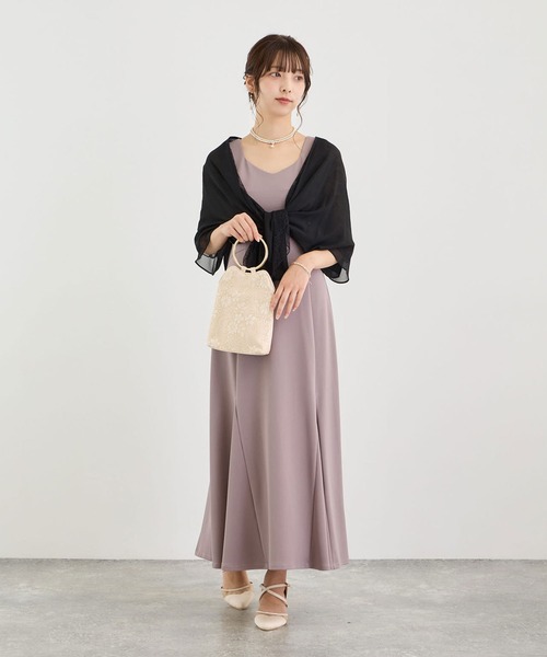 新品 ミニドレス ストール付き DRESS+（ドレスプラス） マフラー ストール パティーストール ショール