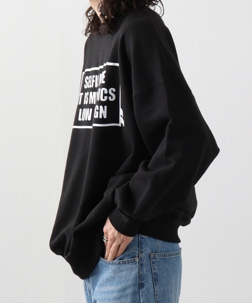 メンズ トレーナー 大きめ ルーズ ビッグシルエット N00094 ワンフォークロージング 1111clothing オーバーサイズ