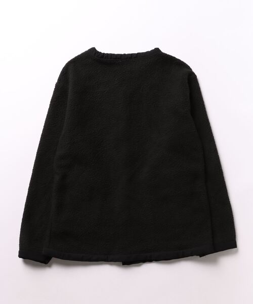 MAISON DE THERESE ムートンコート ボアコート 配色パイピンク