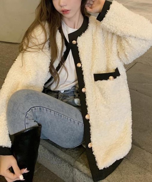 MAISON DE THERESE（メゾン ド テレーズ） ムートンコート ボアコート