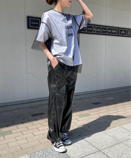 メタリックカーゴパンツ パンツ カーゴパンツ メタリックカーゴパンツ レディース