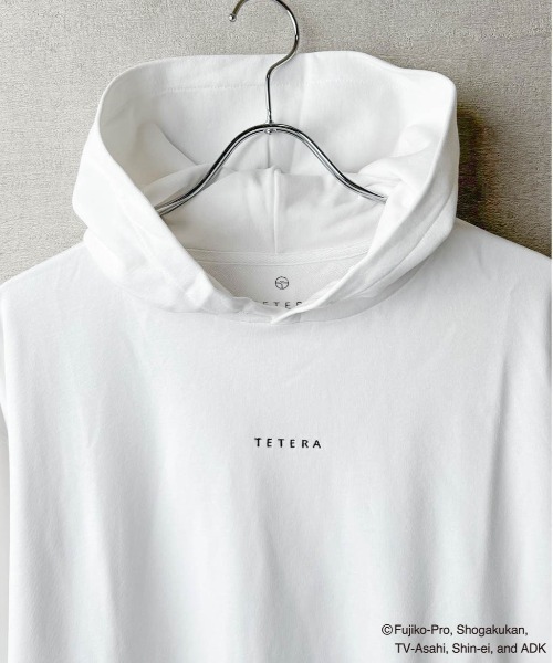 パーカー 「TETERA×ドラえもん」UNISEX KIDS PULL SAUNA PARKA / ドラえもんプリント シャイニー加工 プルオーバー TETERA パーカー 「TETERA×ドラえもん」UNISEX KIDS PULL SAUNA