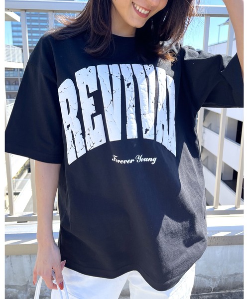 MODISH GAZE（モディッシュガゼ） tシャツ REVIVAL 発泡PT ビッグ