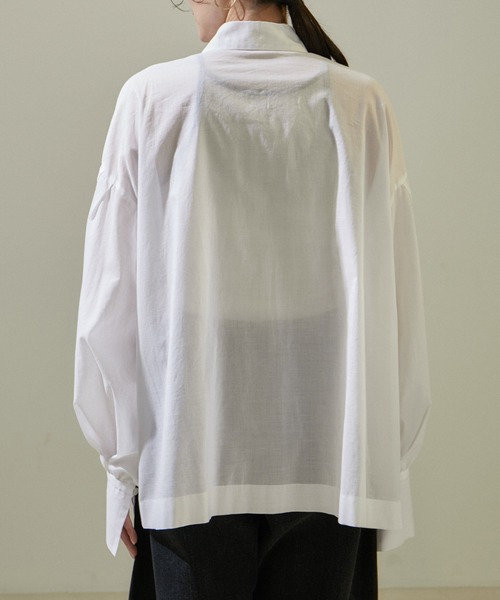 SALON adam et rope' ブラウス シャツ 「WEB限定カラー