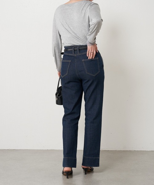 【LEMAIRE】センタープレスジーンズ LEMAIRE 【メンズ/定価5.6万】ルメール *デニムセーラーパンツ