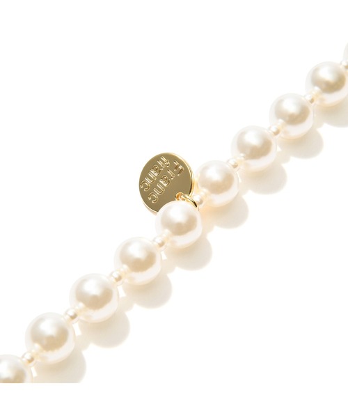 Francfranc スマホショルダーストラップ パール ホワイト (ストラップ