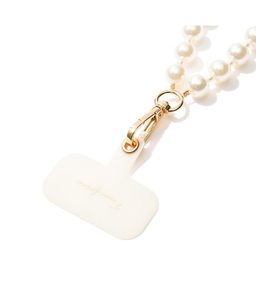 Francfranc（フランフラン） スマホショルダーストラップ パール