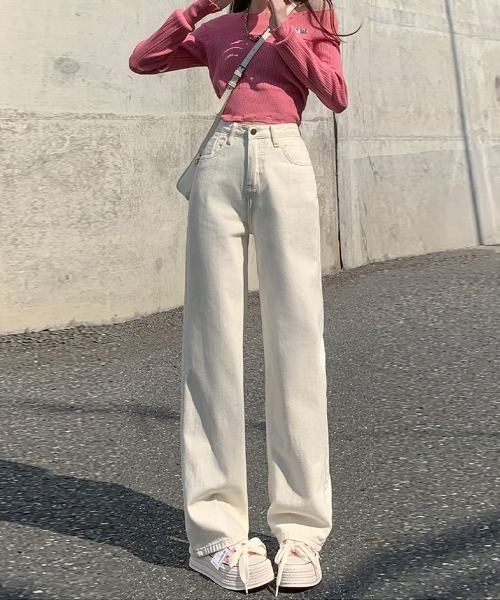 ULYSSES ジーンズ デニム デニムパンツ ハイウエストストレート