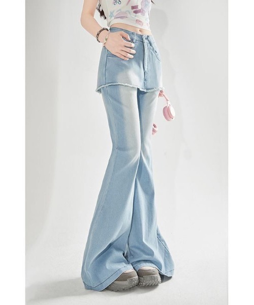 【The Row】 Danフレアジーンズ Women's Button Fly High Rise Trousers | Rock & Roll Denim