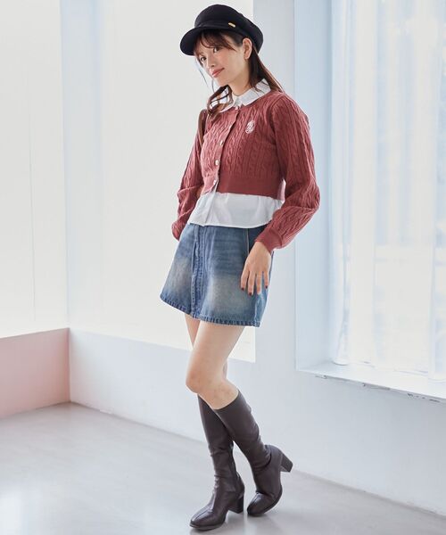 MAJESTIC LEGON（マジェスティックレゴン） デニムスカート 2wayラップ