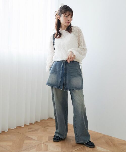 MAJESTIC LEGON（マジェスティックレゴン） デニムスカート 2wayラップ