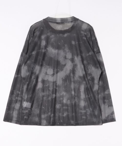 tシャツ 長袖 ニュアンス柄シアートップス レディース : ZOZOTOWN