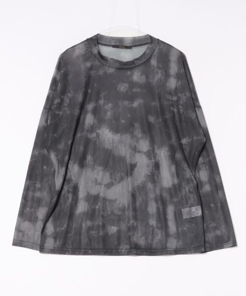 tシャツ 長袖 ニュアンス柄シアートップス レディース : ZOZOTOWN