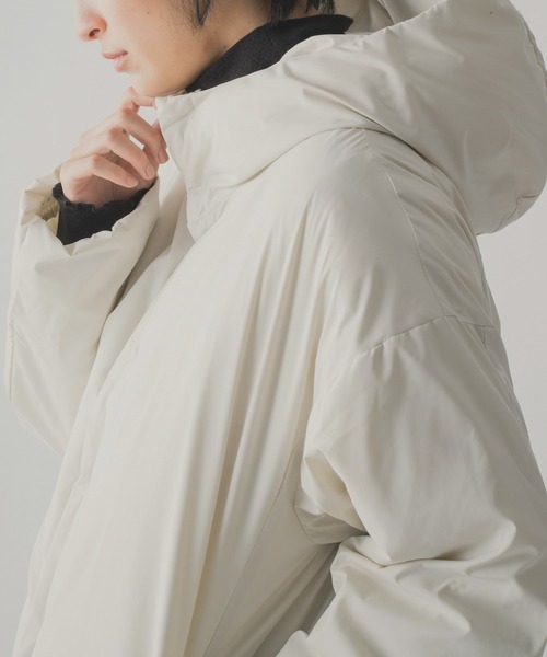 ダウンジャケット ダウン 「miffew/ミフュー」HIDDEN SNAP HOODED DOWN JACKET メンズの画像