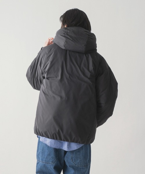 ダウンジャケット ダウン 「miffew/ミフュー」HIDDEN SNAP HOODED DOWN JACKET メンズの画像