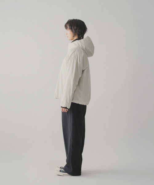 ダウンジャケット ダウン 「miffew/ミフュー」HIDDEN SNAP HOODED DOWN JACKET メンズの画像