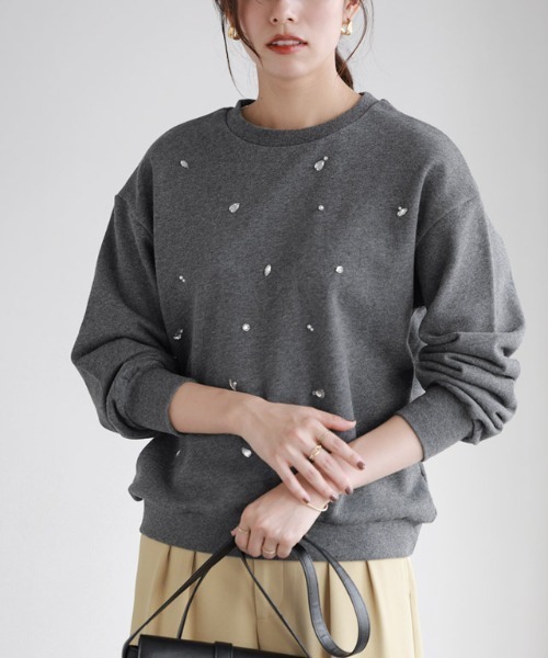 @peridoughjpn出品 Pierrot トレーナー スウェット ビジュースウェット レディース