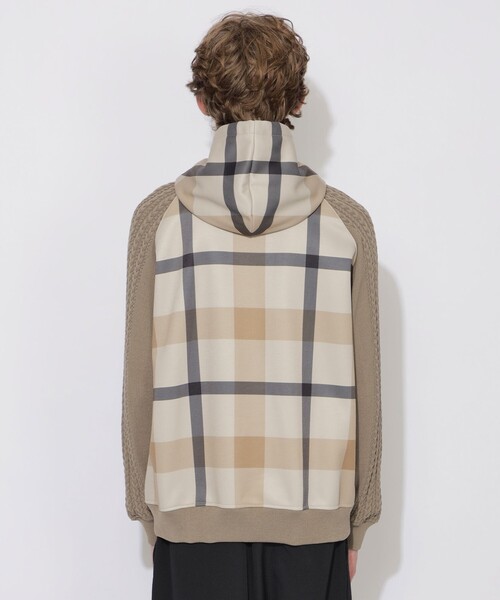春にぴったり！！人気！　クレストブリッジ(CB)パーカー　チェック クレストブリッジチェックボアパーカー（カットソー）｜BLACK