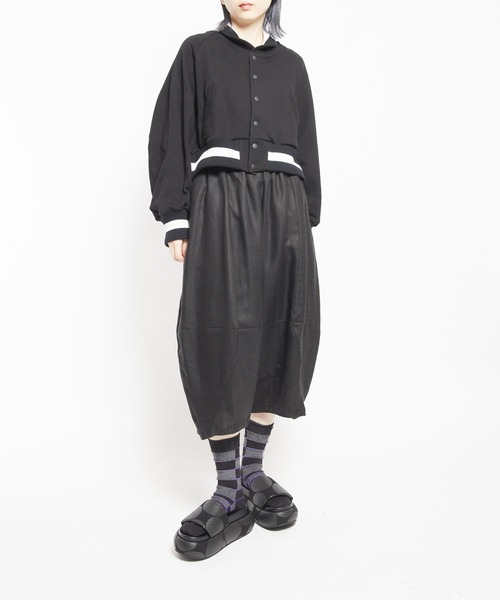 gomme レディースパンツ gomme パンツ シーチング ヘムハッチングパンツ レディース