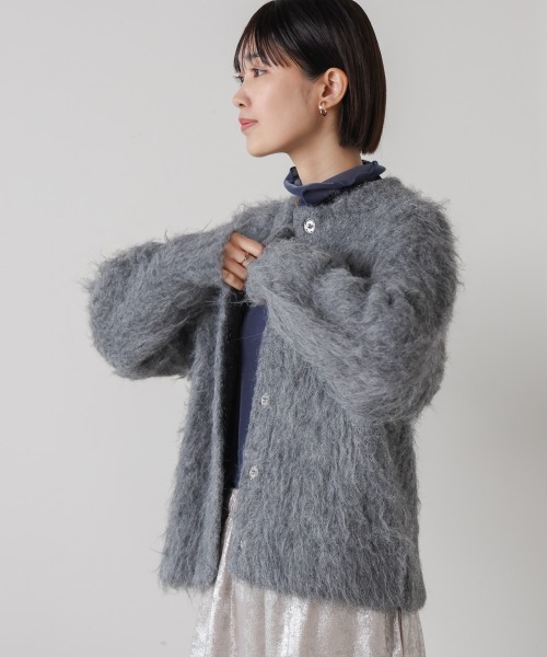 Bou Jeloud ニット セーター 毛掻きシャギーニット レディース