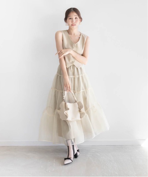 RANDA ワンピース ジレドッキングワンピース : ZOZOTOWN Yahoo