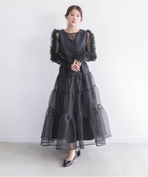 RANDA ワンピース ジレドッキングワンピース : ZOZOTOWN Yahoo