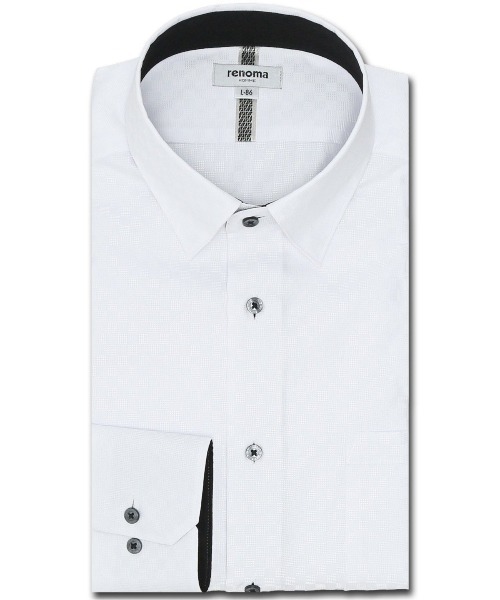 Renoma メンズ Lサイズ シャツ renoma HOMME シャツ 「ストレッチ」レノマ オム ジャガード