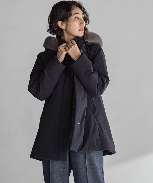 la.f（ラ・エフ） ダウンコート ダウンジャケット パウダータフタ