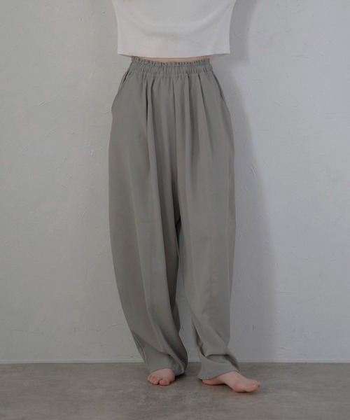 パンツ 「MINERTE」balloon drape easy pants / バルーンドレープイージーパンツ レディース | MINERTE | 03