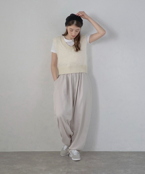 パンツ 「MINERTE」balloon drape easy pants / バルーンドレープイージーパンツ レディース | MINERTE | 09