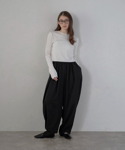 パンツ 「MINERTE」balloon drape easy pants / バルーンドレープイージーパンツ レディース | MINERTE | 22
