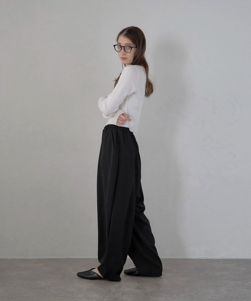 パンツ 「MINERTE」balloon drape easy pants / バルーンドレープイージーパンツ レディース | MINERTE | 21