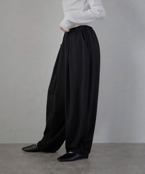 パンツ 「MINERTE」balloon drape easy pants / バルーンドレープイージーパンツ レディース | MINERTE | 16