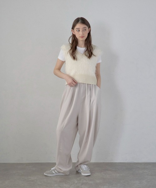 パンツ 「MINERTE」balloon drape easy pants / バルーンドレープイージーパンツ レディース | MINERTE | 08